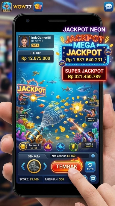 Tampilan utama wow77 dengan mudah diakses dan menarik.